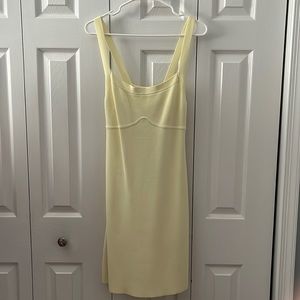 Knit yellow Zara dress